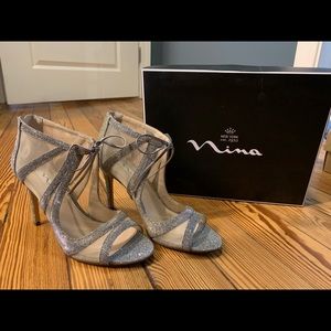 Nina Cherie Dress Pump - steel size 8